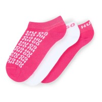 чорапи,дамски,чорапи,hugo,logo,10270204,socks,3,pairs,bright,pink,(pink)