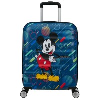 куфари,american,tourister,wavebreaker,disney,spinner,55,20,tsa,36l,trolley,bag,blue,(mickey,future,pop)