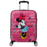 куфари,american,tourister,wavebreaker,disney,spinner,55,20,tsa,36l,trolley,bag,pink,(minnie,future,pop)