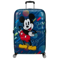 куфари,american,tourister,wavebreaker,disney,spinner,77,28,tsa,96l,trolley,bag,blue,(mickey,future,pop)