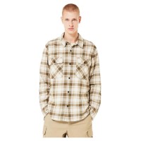 карирана,риза,мъжки,ризи,oakley,90s,plaid,long,sleeve,shirt,mist,pebble,army,g,check,(beige)