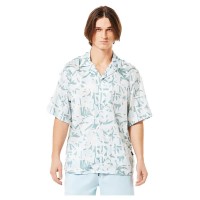 риза,с,къс,ръкав,мъжки,ризи,oakley,printed,short,sleeve,shirt,blue,(coral,reef,frost)