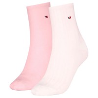 чорапи,дамски,чорапи,tommy,hilfiger,structure,short,socks,2,pairs,light,pink,(pink)