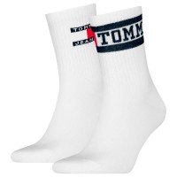 чорапи,мъжки,чорапи,tommy,hilfiger,uni,short,socks,2,pairs,navy,(white)