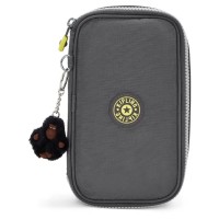 канцеларски,принадлежности,kipling,50,pens,pencil,case,grey,(back,to,grey)