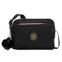 чанти,за,през,рамо,kipling,abanu,m,zip,crossbody,black,(glorious,gold)