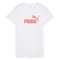тениска,дамски,тениски,puma,ess,n1,logo,short,sleeve,t,shirt,puma,white,peach,frost,(white)
