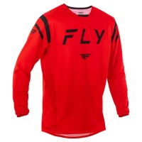 блуза,с,дълъг,ръкав,мъжки,тениски,дамски,тениски,fly,racing,kinetic,center,long,sleeve,jersey,red,(red,black)