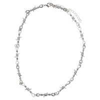 бижутерия,urban,classics,barbed,wire,necklace,silver,(silver)