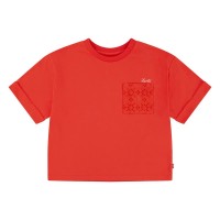 тениска,детски,тениски,levi´s,®,roll,cuff,meet,and,greet,short,sleeve,t,shirt,hibiscus,(orange)