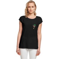 тениска,мъжки,тениски,дамски,тениски,miss,tee,flamingo,short,sleeve,t,shirt,black,(black)