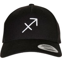 тениска,всички,шапки,mister,tee,zodiac,yp,classics,5,panel,premium,curved,visor,cap,snapback,cap,black,(sagittarius)