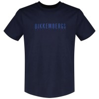 тениска,мъжки,тениски,bikkembergs,bmt0713,short,sleeve,t,shirt,black,iris,(blue)