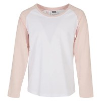 тениска,детски,тениски,urban,classics,contrast,raglan,long,sleeve,t,shirt,white,(white,pink)