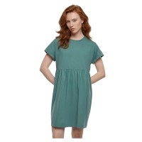 рокля,дамски,поли,и,рокли,urban,classics,organic,empire,valance,short,sleeve,short,dress,pale,leaf,(green)