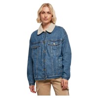 яке,дамски,якета,и,палта,urban,classics,oversized,sherpa,denim,jacket,clear,blue,washed,(blue)