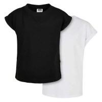 тениска,мъжки,тениски,дамски,тениски,urban,classics,organic,extended,shoulder,short,sleeve,t,shirt,2,units,white,black,(black,white)