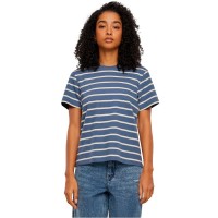 тениска,дамски,тениски,urban,classics,striped,boxy,short,sleeve,t,shirt,white,sand,vintage,blue,(blue)