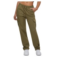 панталони,дамски,панталони,urban,classics,twill,high,waist,cargo,pants,tini,olive,(green)