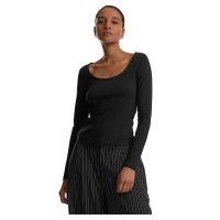 тениска,мъжки,тениски,дамски,тениски,urban,classics,wide,neck,long,sleeve,t,shirt,black,(black)