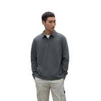 мъжки,блузи,с,яка,ecoalf,lucas,long,sleeve,polo,asphalt,(grey)