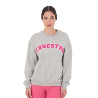 блуза,дамски,блузи,equestro,sponge,stitch,letter,sweatshirt,light,grey,melange,honeysuckle,(grey)