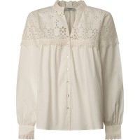 риза,с,дълъг,ръкав,дамски,ризи,pepe,jeans,bernadette,long,sleeve,shirt,beige,(mousse,white)