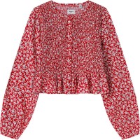 риза,с,дълъг,ръкав,детски,ризи,pepe,jeans,harriet,top,long,sleeve,shirt,royal,red,(red)