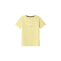 тениска,мъжки,тениски,дамски,тениски,pepe,jeans,new,art,short,sleeve,t,shirt,yellow,(sorbet,lemon,yellow)