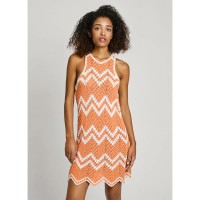 рокля,дамски,поли,и,рокли,pepe,jeans,oriana,sleeveless,dress,orange,(washed,orange)