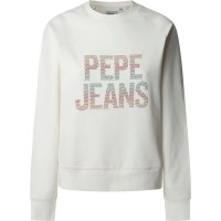 блуза,дамски,блузи,pepe,jeans,velly,sweatshirt,white,(mousse,white)