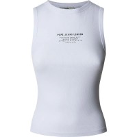 тениска,дамски,тениски,pepe,jeans,viv,sleeveless,t,shirt,white