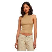 тениска,дамски,тениски,urban,classics,short,rib,knit,turtleneck,sleeveless,t,shirt,union,beige,(beige)