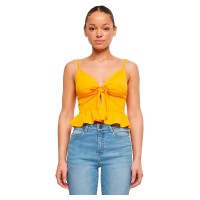 тениска,мъжки,тениски,дамски,тениски,urban,classics,waffle,pique,ruffle,sleeveless,t,shirt,yellow,(magic,mango)