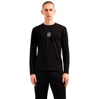тениска,мъжки,тениски,armani,exchange,xm000364,af12308,long,sleeve,t,shirt,black