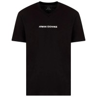тениска,мъжки,тениски,armani,exchange,xm001727,af12308,short,sleeve,v,neck,t,shirt,black