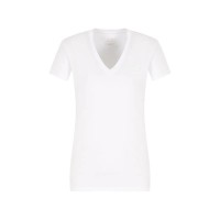 тениска,дамски,тениски,armani,exchange,xw000606,af10355,short,sleeve,v,neck,t,shirt,optic,white