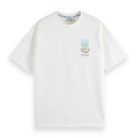тениска,мъжки,тениски,scotch,&,soda,180050,relaxed,fit,short,sleeve,t,shirt,white