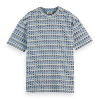 тениска,мъжки,тениски,scotch,&,soda,180057,relaxed,fit,short,sleeve,t,shirt,multicolor,beach,(grey)