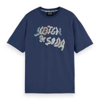 тениска,мъжки,тениски,scotch,&,soda,180058,relaxed,fit,short,sleeve,t,shirt,atlantic,blue,(blue)