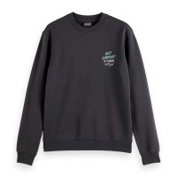 блуза,мъжки,пуловери,scotch,&,soda,180074,regular,fit,sweatshirt,black,(washed,black)