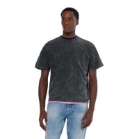 тениска,мъжки,тениски,scotch,&,soda,180542,relaxed,fit,short,sleeve,t,shirt,black,(grey)