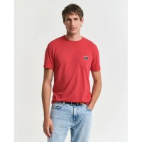 тениска,мъжки,тениски,дамски,тениски,gant,2003306,short,sleeve,t,shirt,red,(ruby,red)