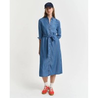 рокля,дамски,поли,и,рокли,gant,4503376,long,sleeve,dress,blue,(light,indigo)