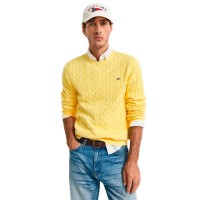 блуза,мъжки,пуловери,gant,8050601,sweater,yellow,(banana,yellow)