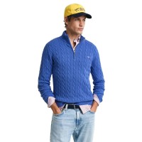 блуза,мъжки,пуловери,gant,8050603,half,zip,sweater,rich,blue,(blue)