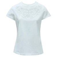тениска,дамски,тениски,salsa,jeans,21009382,slim,fit,short,sleeve,t,shirt,light,pearl,v1,(white)