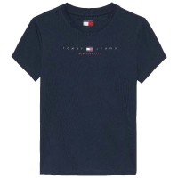 тениска,дамски,тениски,tommy,jeans,us,linear,slim,fit,short,sleeve,t,shirt,dark,night,navy,(blue)