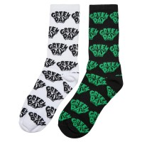 чорапи,мъжки,чорапи,дамски,чорапи,mc,clothes,green,day,socks,2,pairs,white,black,(black,white)