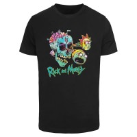 тениска,мъжки,тениски,mc,clothes,rick,&,morty,skull,eyes,short,sleeve,t,shirt,black,(black)
